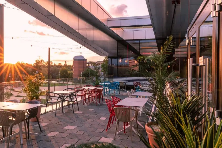 Puttshack Lakeside Balcony