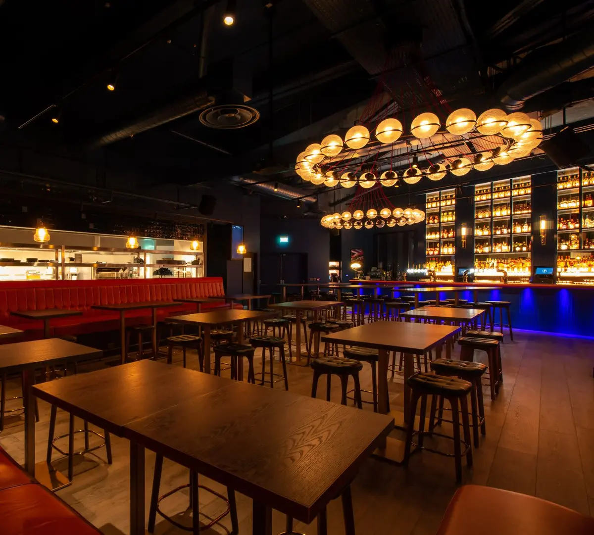 Half of a Puttshack venue