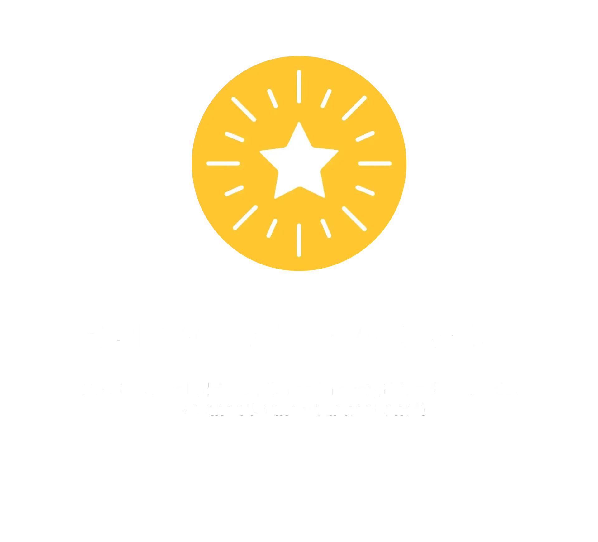 bring your a game yellow and white icon - shining star